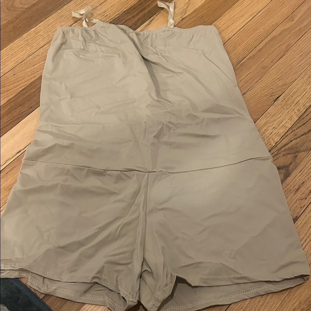 Beige Ballet Romper/Leotard with Spaghetti Straps (Pick 3 for $15)